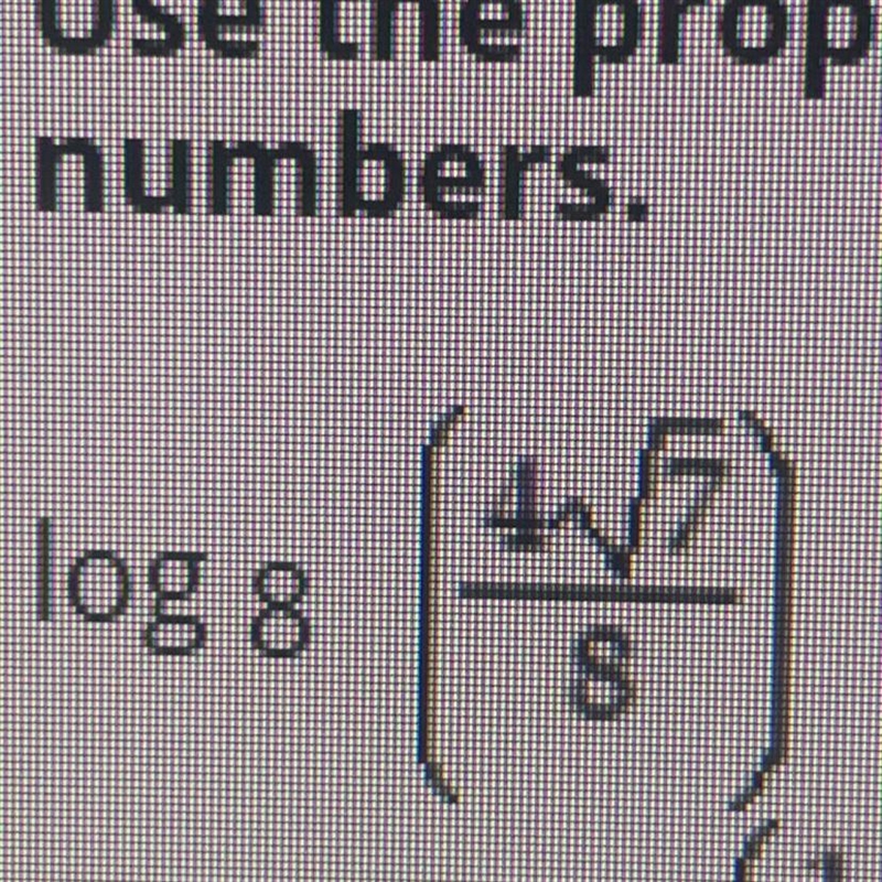 Log8(4square root 7/8)-example-1