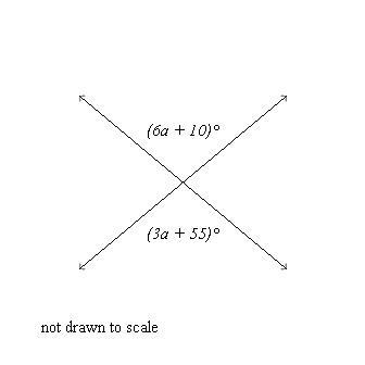 Find the value of a. A: 15, B: 19-example-1