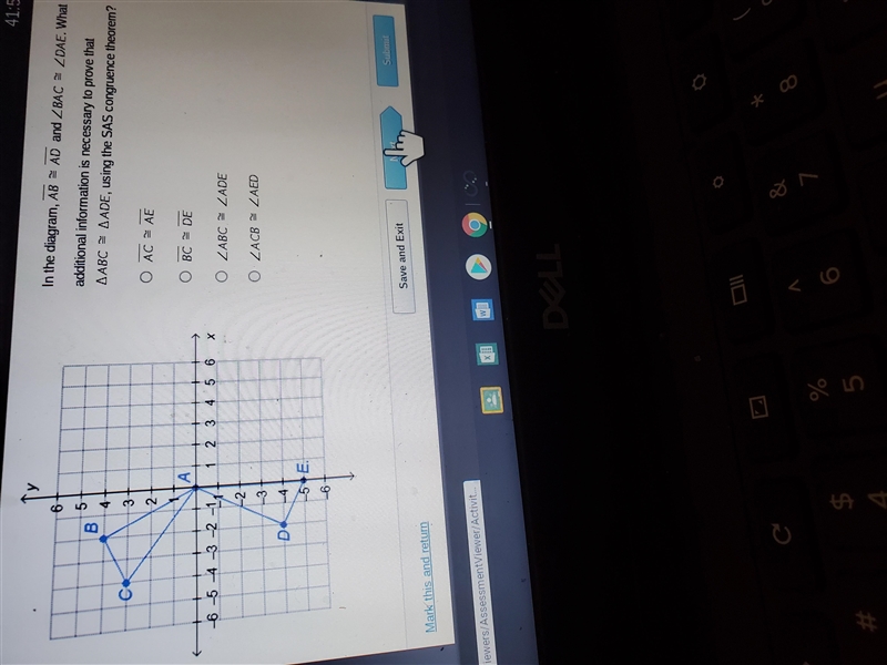 In the diagram AB =AD and-example-1