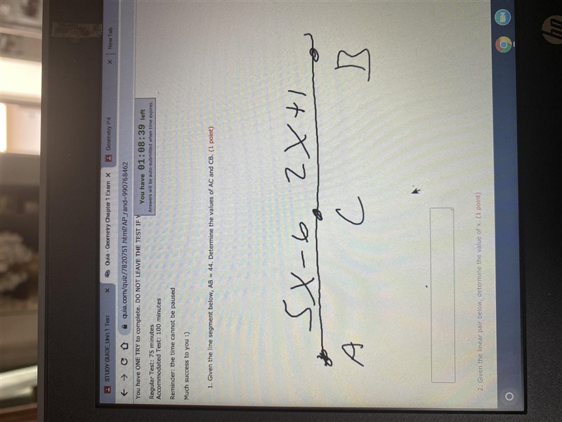 Can someone determine the values of AC AND CB please-example-1