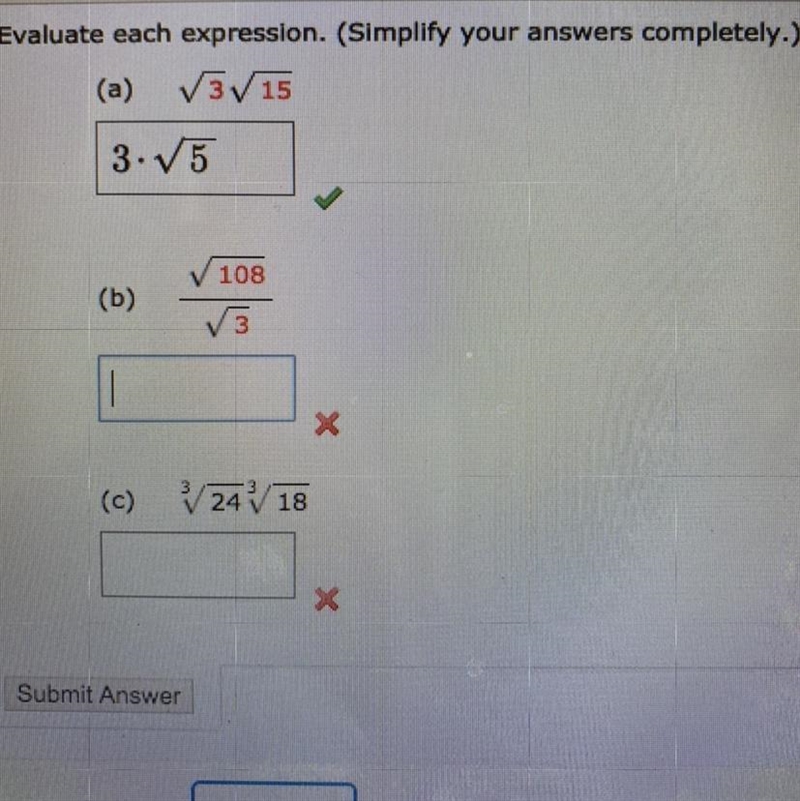 Evaluate each expression. (Simplify your answers completely.)-example-1