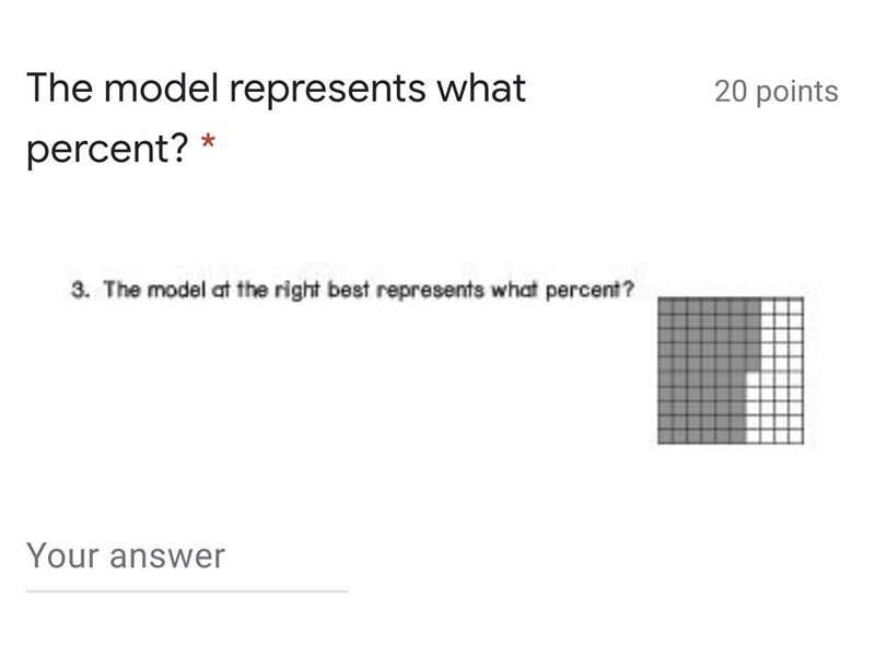 The model at the right best represents what percent?-example-1