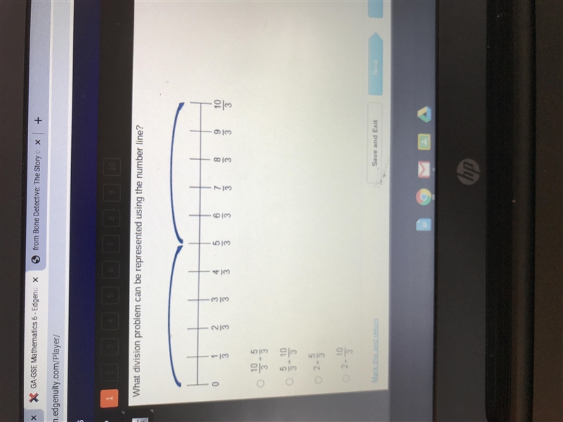 What division Problem can be represented using the number line?-example-1