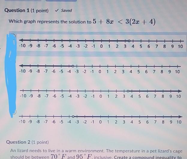 Creating and solving inequality ​-example-1