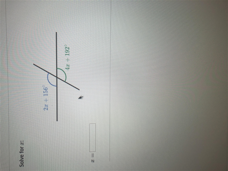 Solve for x: 2x+156 4x+192-example-1