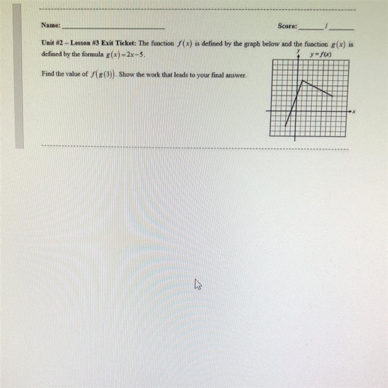 Find The Value Of f(g(3))-example-1