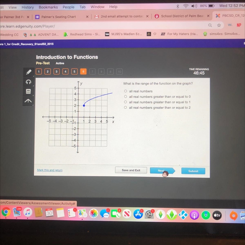 What is the range of the function on the graph-example-1