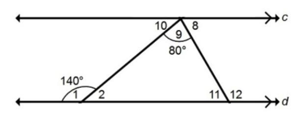 Find the measure of ∠2 and ∠11 ∠2=________ ∠11=________-example-1