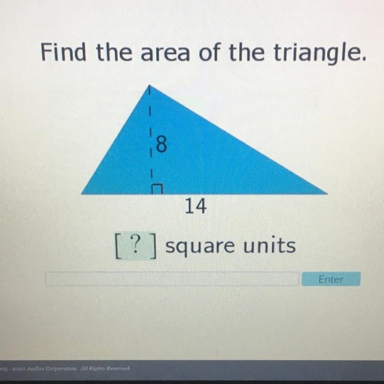 Find the area of the triangle-example-1