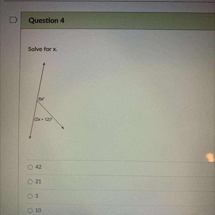 Solve for x. 6x (2x + 12)-example-1