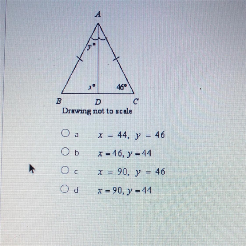 Idk how to solve this find value of x and y-example-1