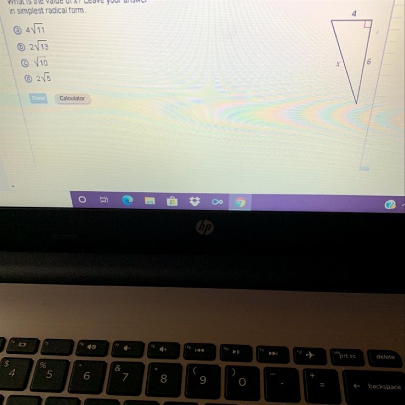 What is the value of X ? Answer choices is in the picture .-example-1