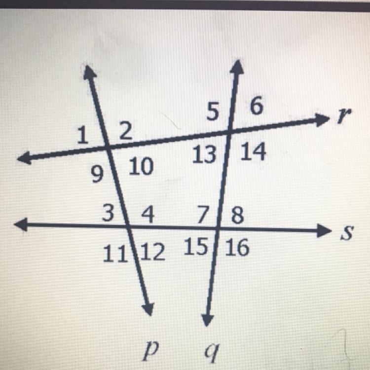 For this section, using the diagram below, classify the angle pairs as corresponding-example-1