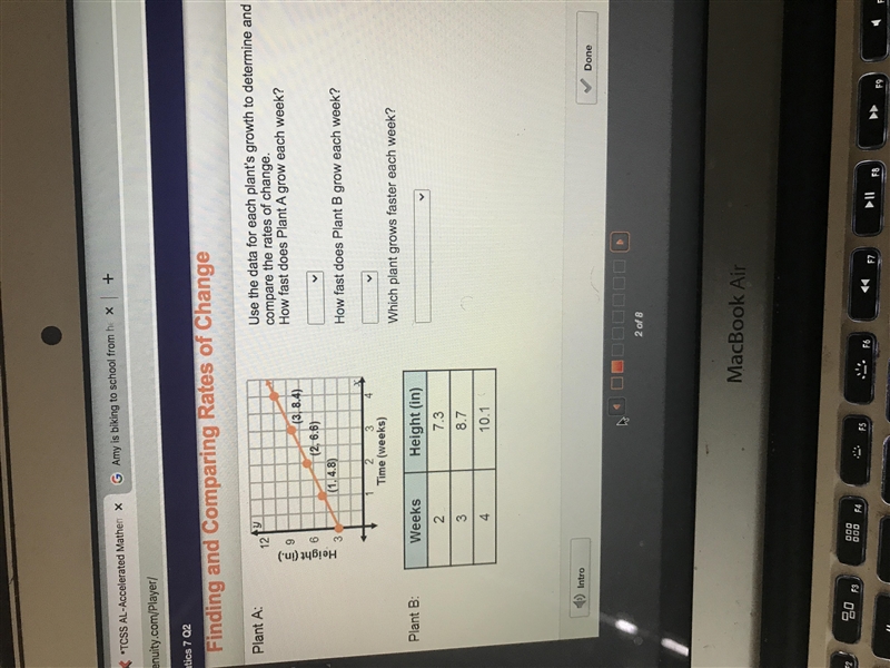 Use the data for each plats growth and compare the-example-1