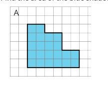 Find the area of the blue shaded shape.-example-1