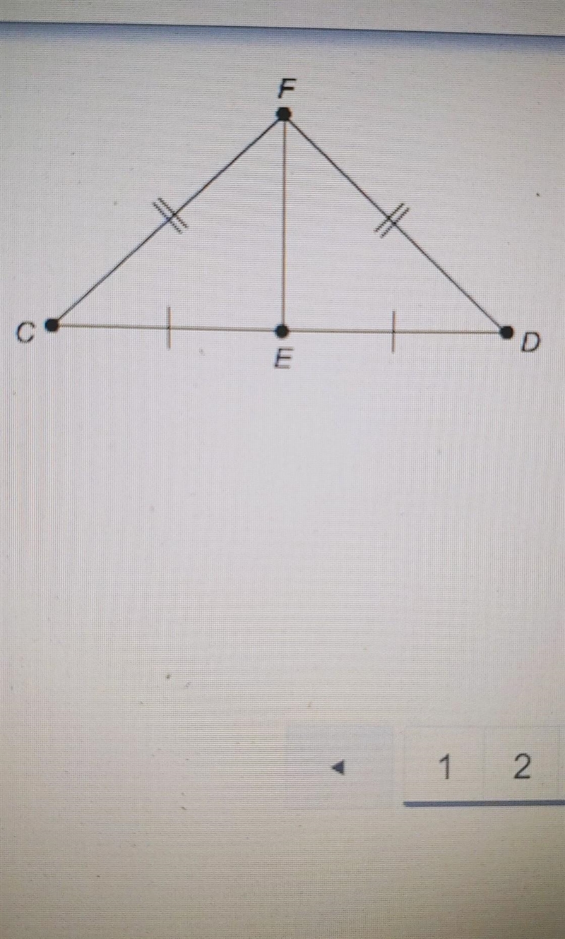 Which postulate or theorem proves that A CFE and ADFE are congruent? o OSSS Congruence-example-1