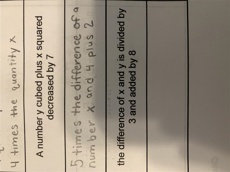 (First picture)How do u turn this algebraic expression into a verbal expression(PLEASE-example-2