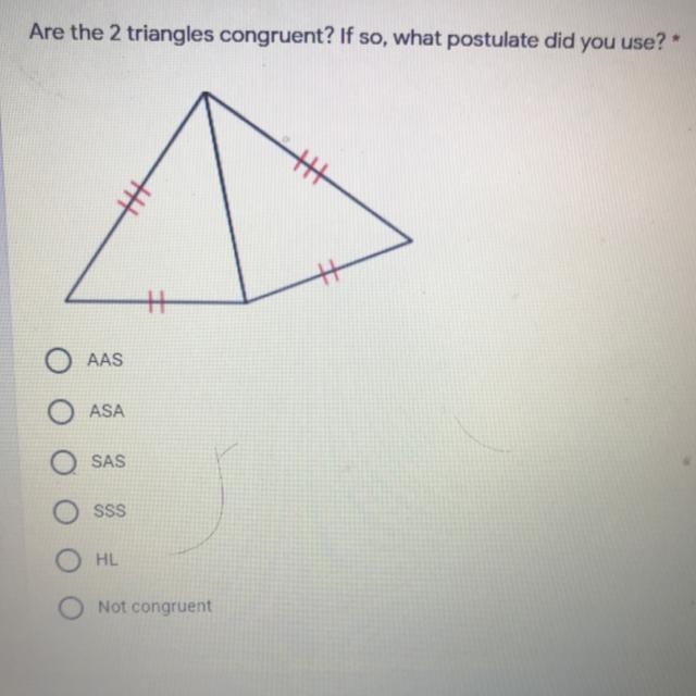 Are the 2 triangles congruent? If so, what postulate did you use? + ++ O AAS O ASA-example-1