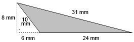 What is the area of the shaded triangle?-example-1