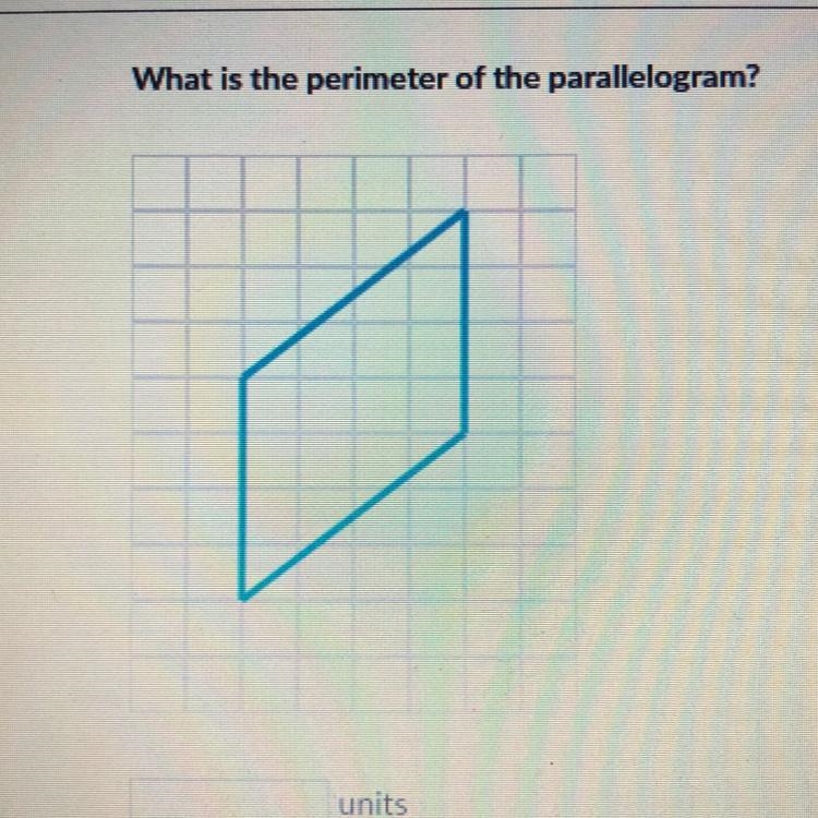 What is the perimeter of the parallelogram?-example-1