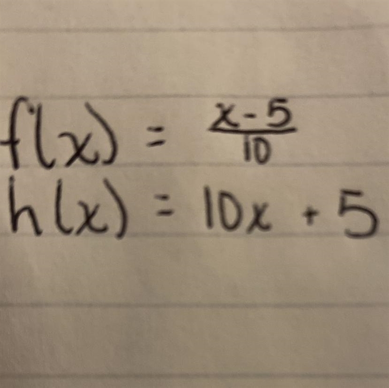 Are the functions inverses? Why or why not?-example-1