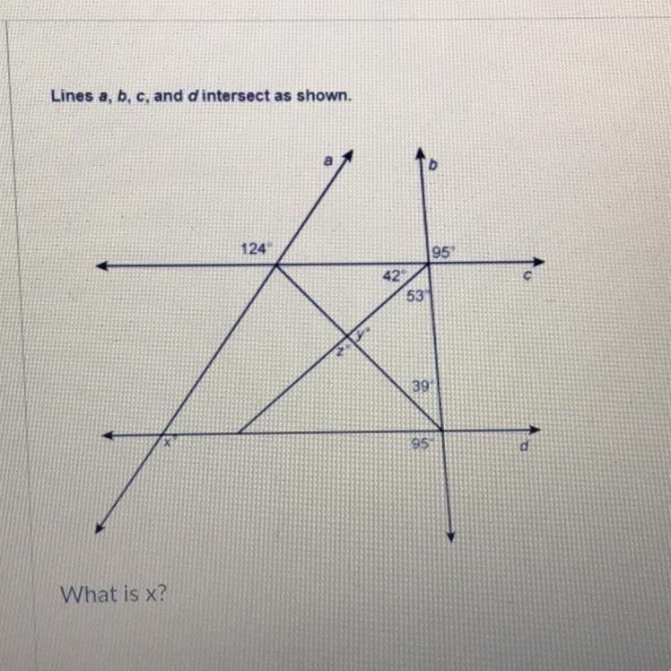 Sela Lines a, b, c, and d intersect as shown. rpod covery Education FARI Montage R-example-1