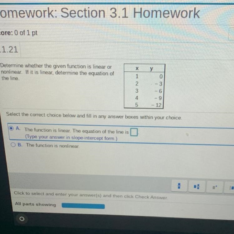 determine whether the given function is linear or nonlinear. if it is linear determine-example-1