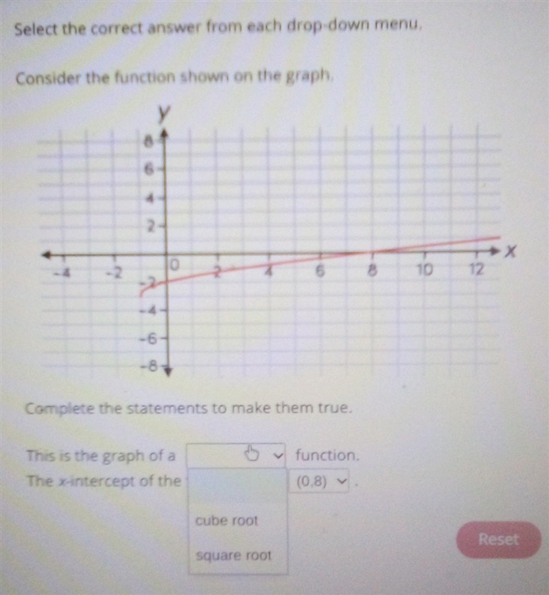 I need help identifying if it's a cube or square root function​-example-1