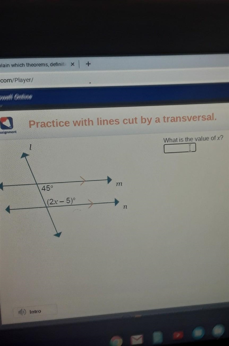 What is the value of x​-example-1