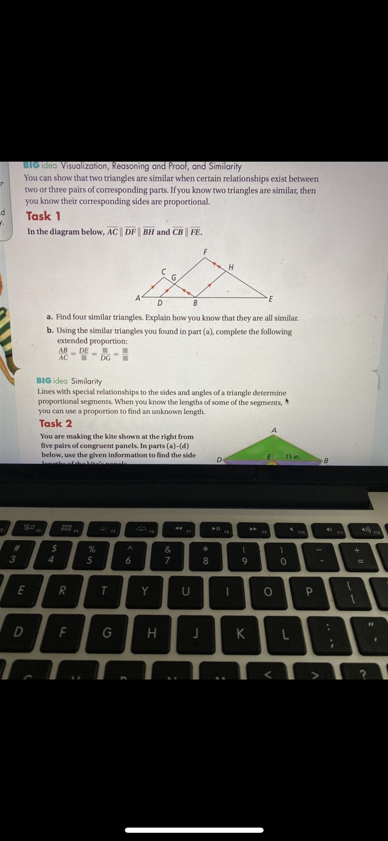 please respond ASAP!!!! in the diagram below, AC is parallel to DF is parallel to-example-2