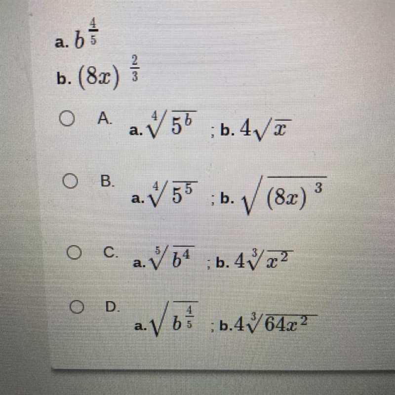 Write the expression in radical form.-example-1