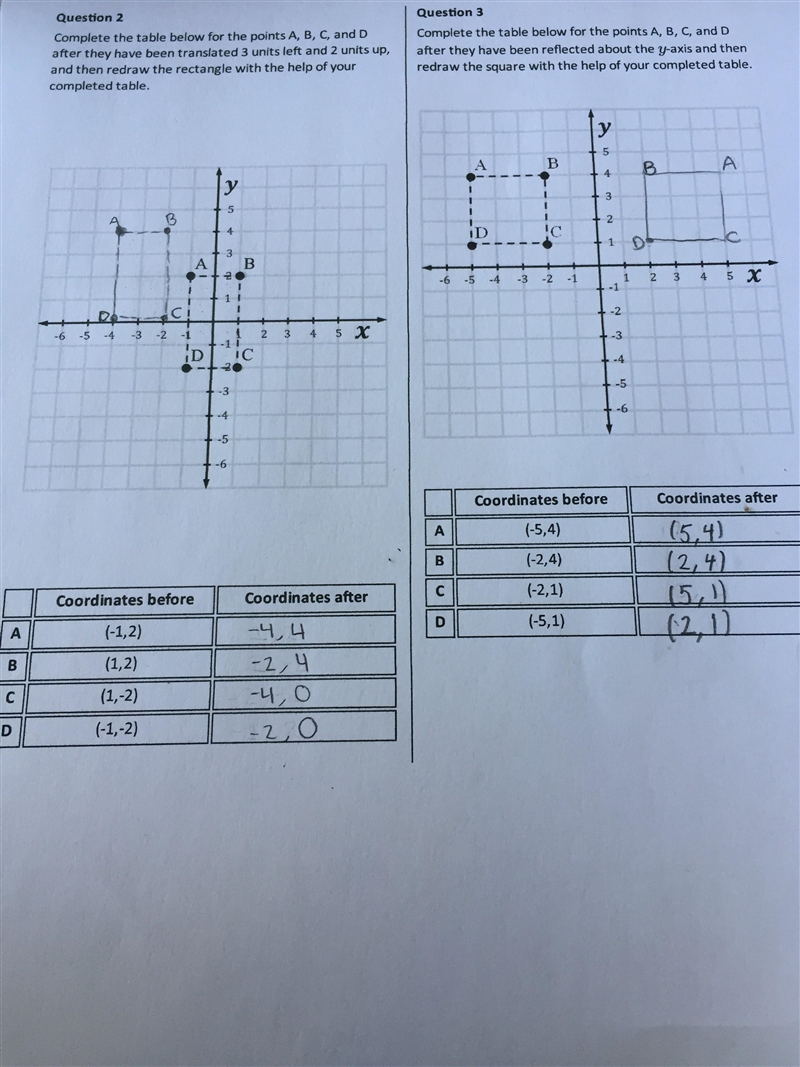 please it's basic math help it is based on Coordinate Transformations - my answers-example-1