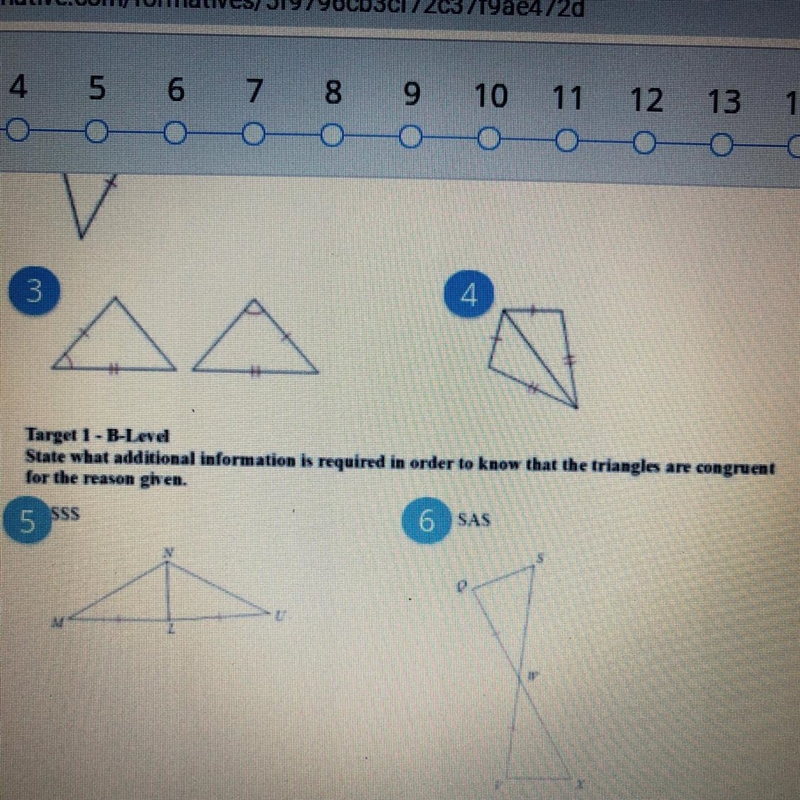 State what additional information is required in order to know that the triangles-example-1