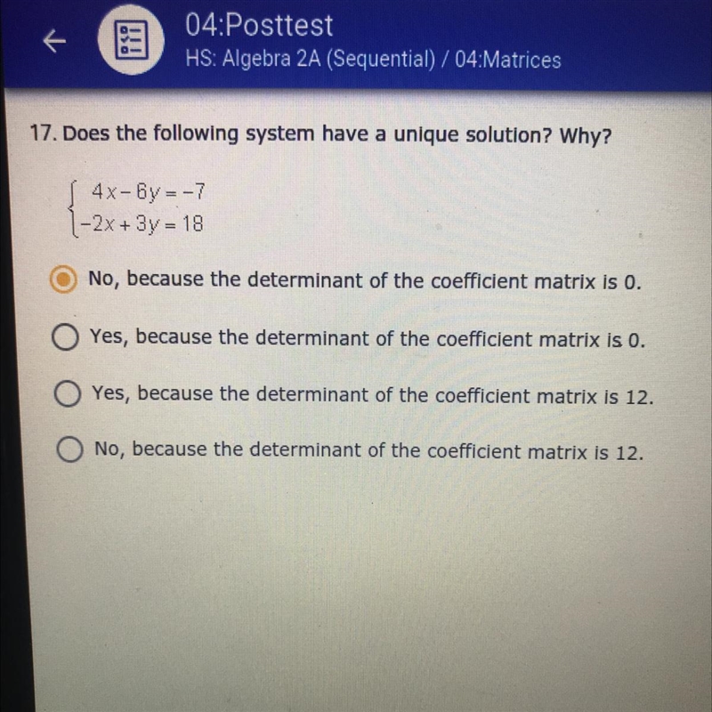 Plz i NEED HELP ABOUT TO FINISH THIS CLASS! PLZ 17. Does the following system have-example-1