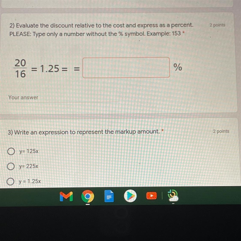 2 points 2) Evaluate the discount relative to the cost and express as a percent. PLEASE-example-1