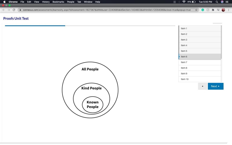 PLZ HELP James draws the Venn diagram above to model the fact that he has met unkind-example-1