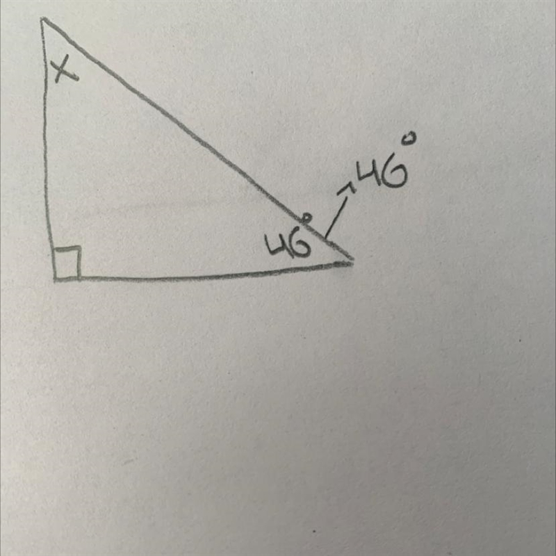 I need to find the missing angle for this triangle-example-1