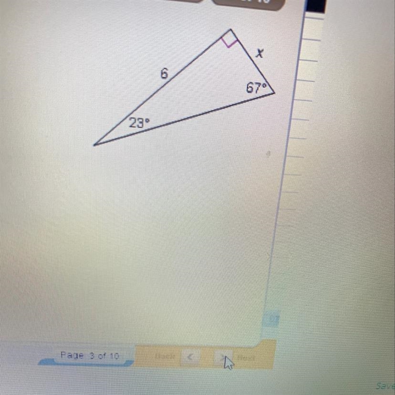 What is the value of x to the nearest tenth?-example-1