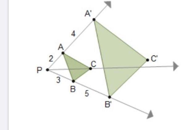 Is this a dilation? Please help !!! please explain step by step on why it may be or-example-1