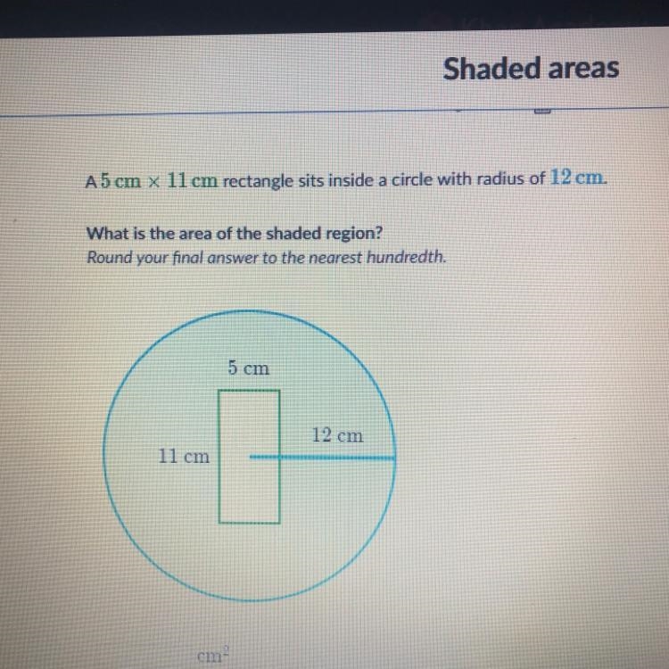 What is the area of the shaded region-example-1