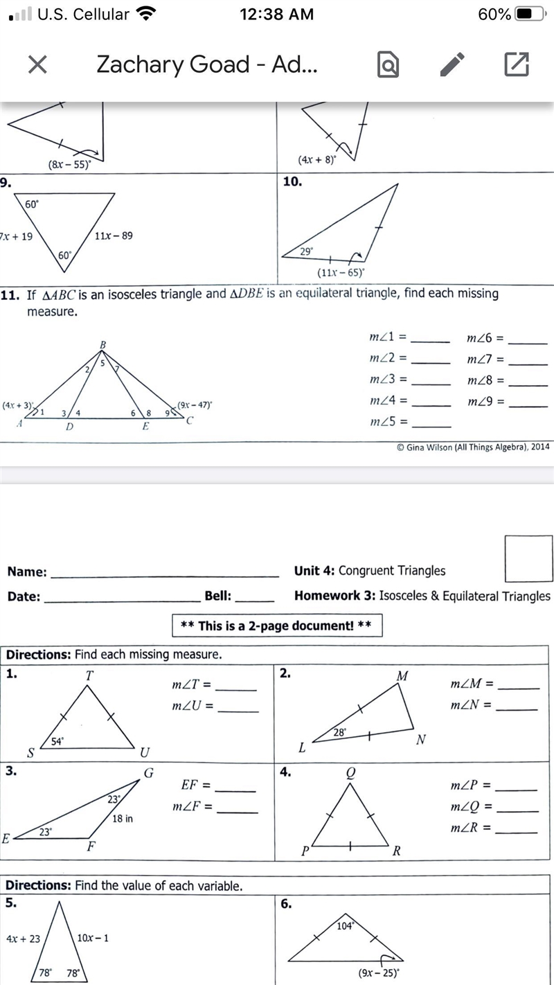 Need answers to number 11 and step by step please Much appreciated thank you-example-1