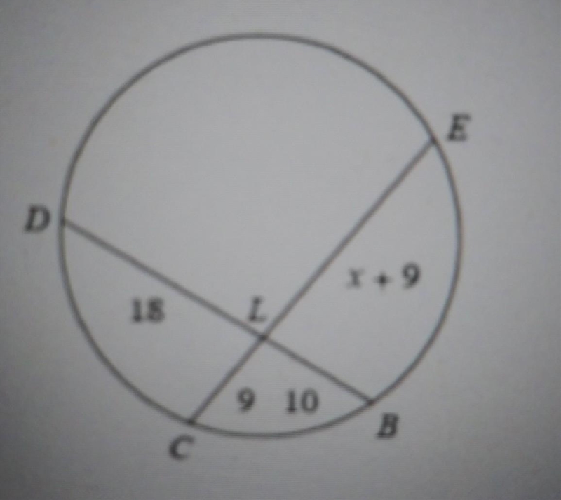 Find the measure of the line segment CE​-example-1