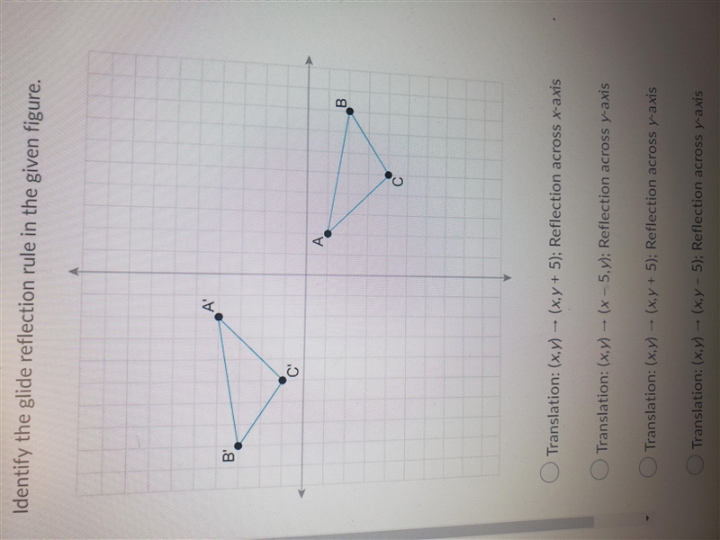 Identify the glide reflection rule in the given figure-example-1