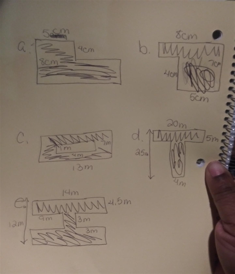 Determine the shaded areas part 2​-example-1