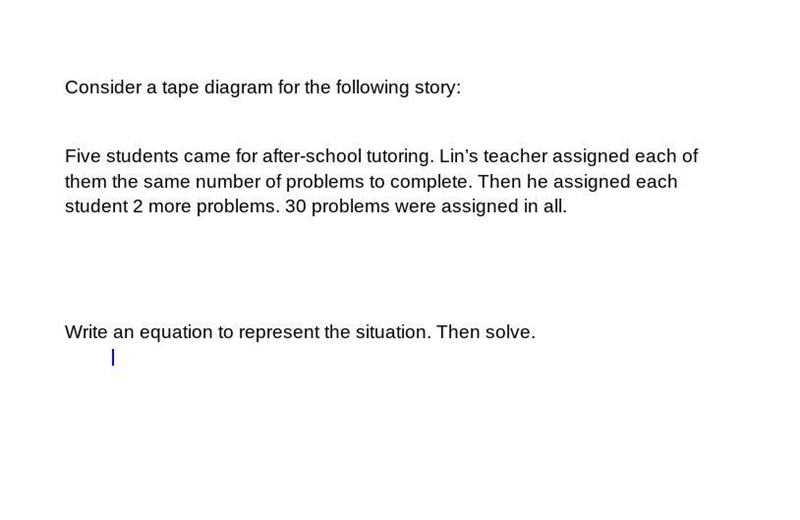 Five students came for after-school tutoring. Lin’s teacher assigned each of them-example-1