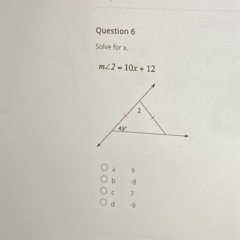 Number 6 solve for x-example-1