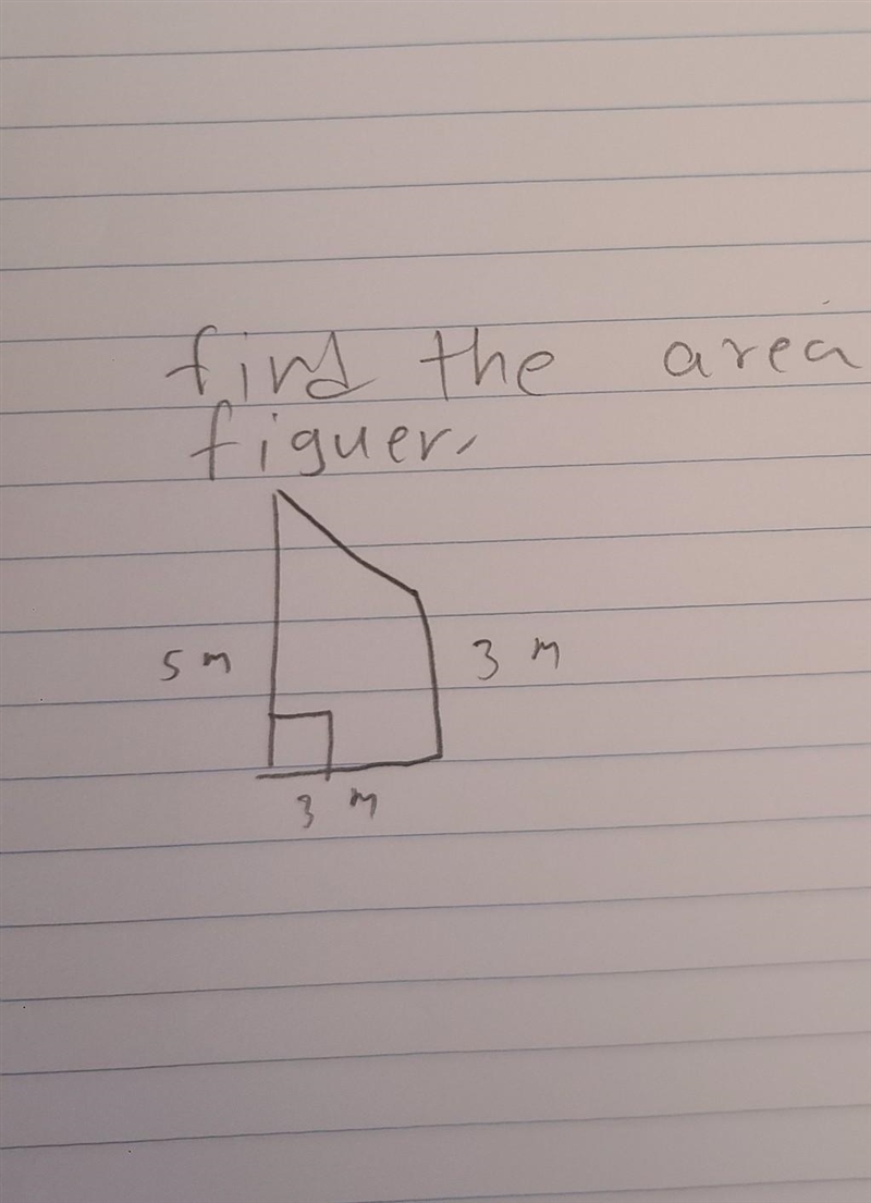 Need to know how to find the area of this figuer​-example-1