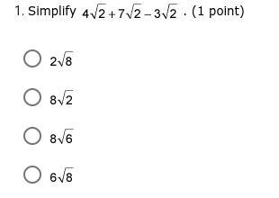 Simplify square roots-example-1