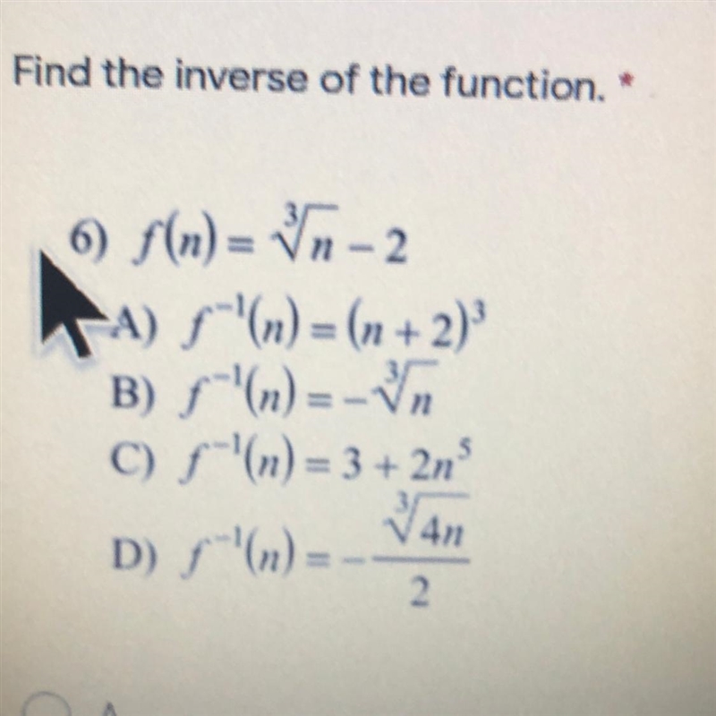 Find the inverse of the function.-example-1