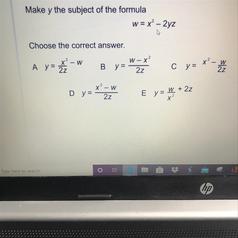 Make y the subject of the formula-example-1